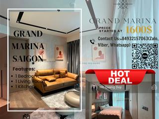 Cho thuê grand marina saigon, 45 triệu, 54m2, 1pn, 1wc, uy tín giá tốt
