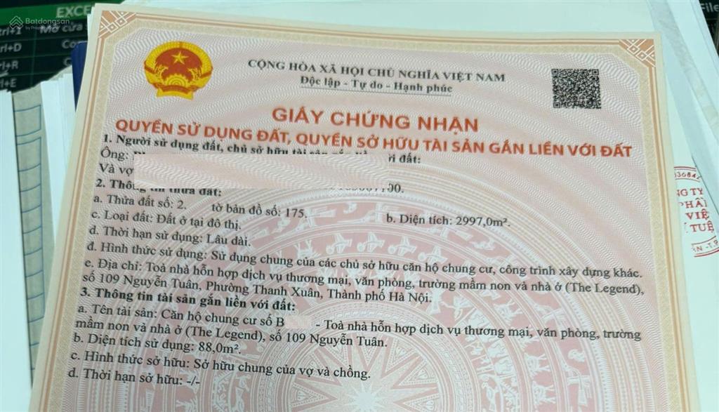 Chính chủ cắt lỗ  căn góc  đầy đủ nội thất  siêu hiếm  88m2  10,8 tỷ.  0988 160 ***