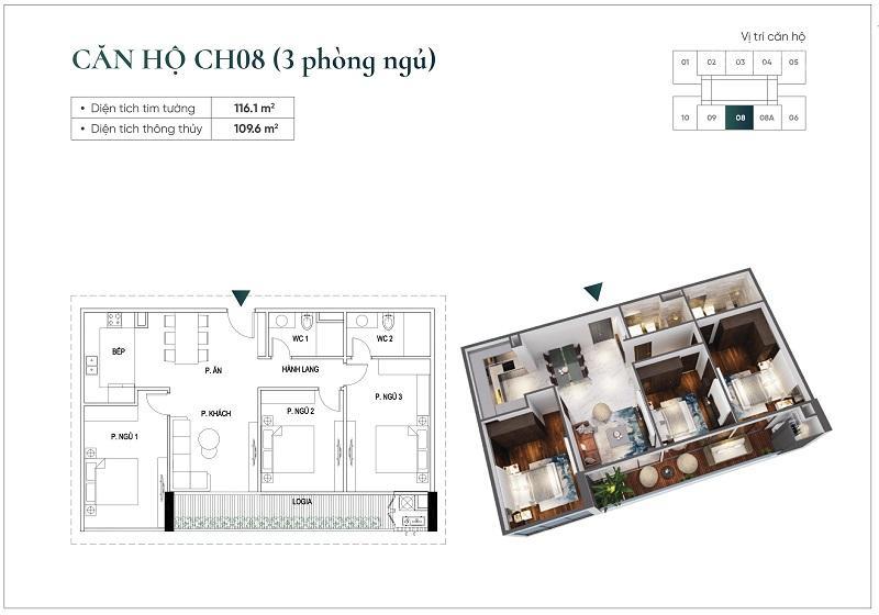 Cho thuê 3 ngủ nguyên + 108m2 chỉ với 14tr/th giá hời sunshine green iconic  em long 0869 971 ***