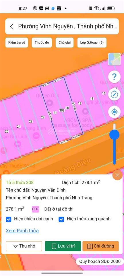 Bán lô đất ngang 11m đường hoàng diệu đi bộ ra biển  có thể xây được 24 tầng phù hợp làm khách sạn