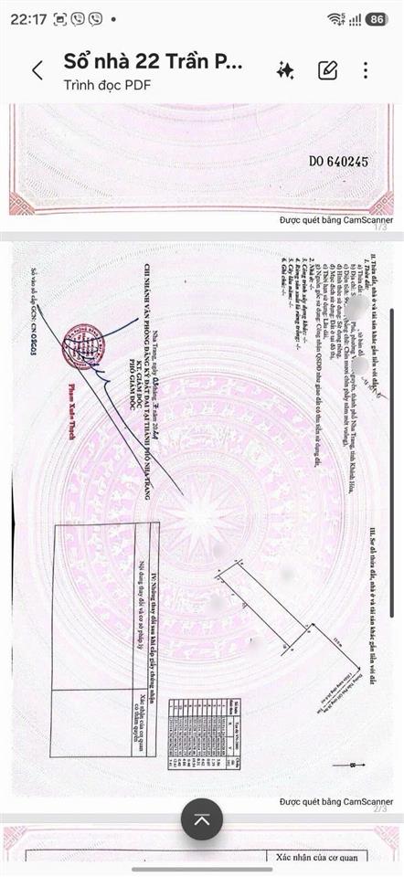 Bán đất trực diện biển  mặt tiền trần phú  đối diện công viên thanh niên giá 40 tỷ