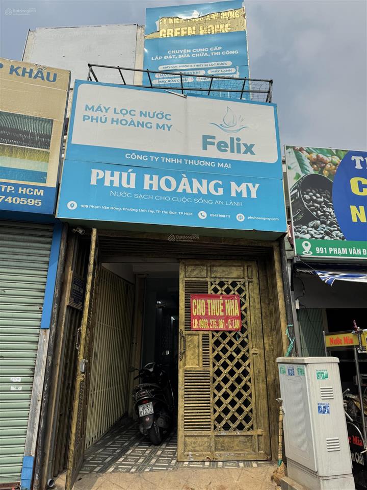 Cho thuê nhà mặt tiền  phạm văn đồng, linh tây, thủ đức