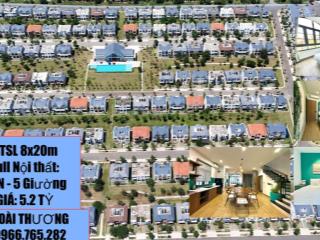 Gấp gấp! chuyển nhượng biệt thự full nội thất 4pn giá 5.2 tỷ (bao thuế phí). hướng đông nam