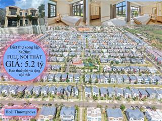 Chuyển nhượng biệt thự song lập giá 5.2 tỷ tặng nội thất cao cấp  0966 765 ***