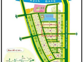 Bán lô đất mt đường số 3, trục đường thông dt 5x20m sh. kdc kim sơn, q7. giá đầu tư