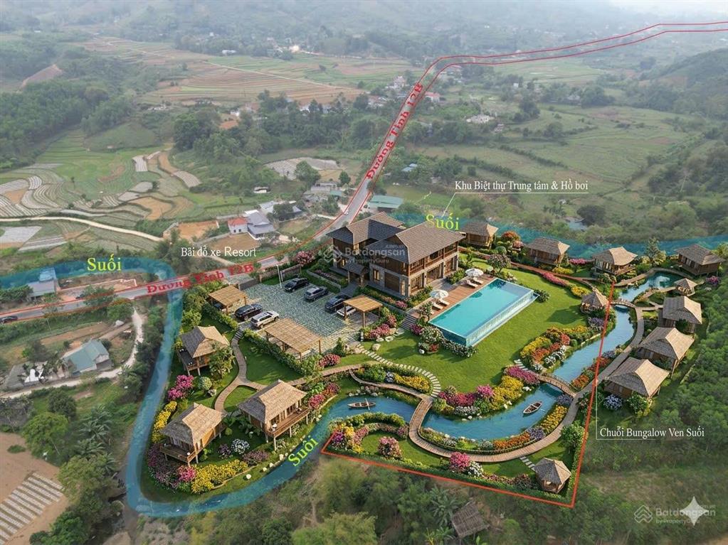 Kim bôi 2000m có 1000m đất ở cách đường ql 12b chỉ 100m kd nghỉ dưỡng thì xem ngay lô này