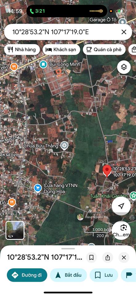 Bán lô đất 500m2 nhà vườn ngay đường nguyễn huệ xã đất đỏ, canh khu nhà vườn, đi biển 10p