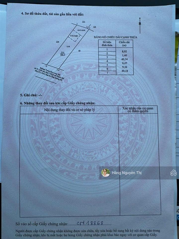 Bán đất phước hảicách biển 3,5km, vị trí đẹp đầu tư nghỉ dưỡng tốtdt nhà vườn xây công rào đẹp