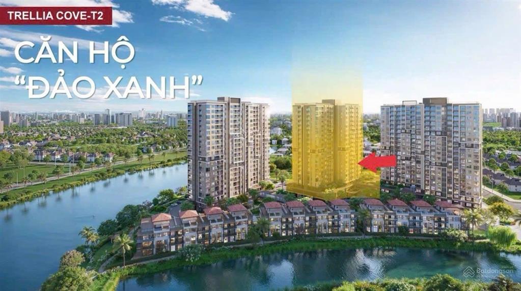 Căn hộ trellia cove mua trực tiếp từ cđt, tt10%~ chỉ 530triệu view kênh đào & sông siêu đẹp