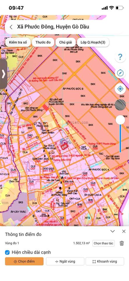 Bán đất thổ cư rộng 1500m2 tại nông trường, phước đông, gò dầu, tây ninh, 3,8 tỷ