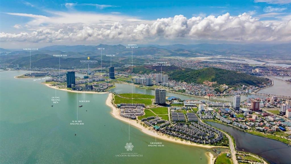 Biệt thự biển bãi cháy, hạ long, sổ hồng vĩnh viễn, đã xây dựng xong, khu compound, 1 bước chạm cát