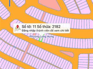 Cần bán lô đất nền dự án long hưng  vị trí đẹp, 2 mặt tiền