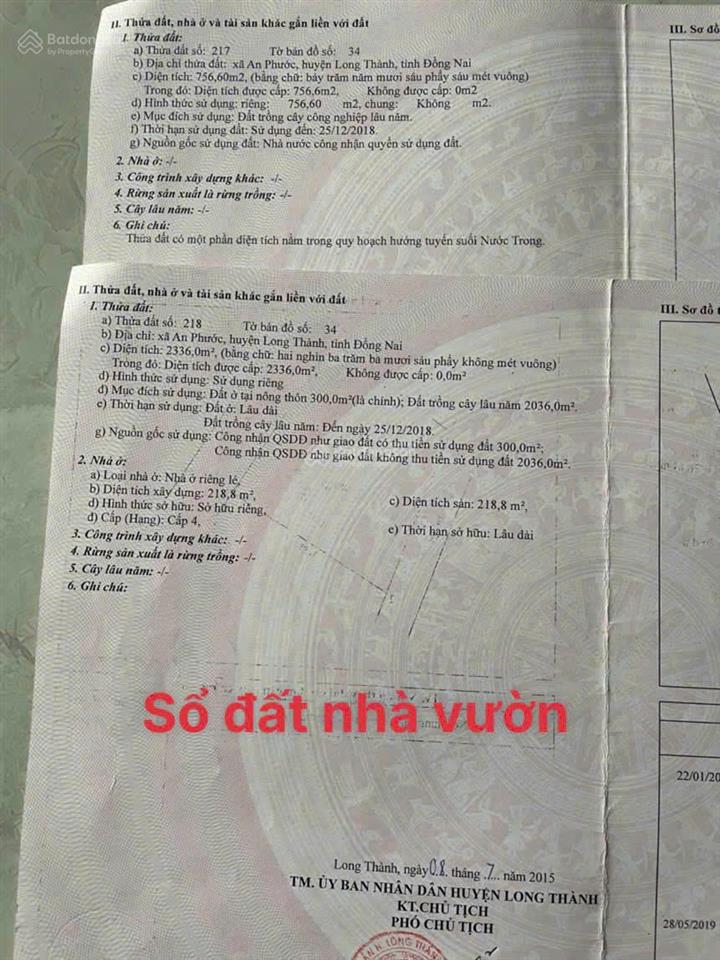 Bán biệt thự nhà vườn nghỉ dưỡng  an phước, long thành
