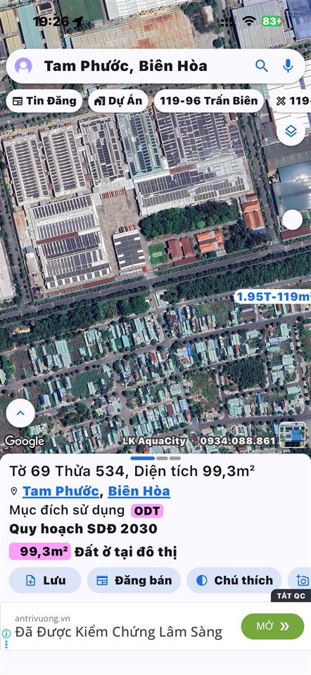 Bán nhanh nhà 1 trệt 2 lầu sát bên kcn tam phước dòng tiền cho thuê tốt