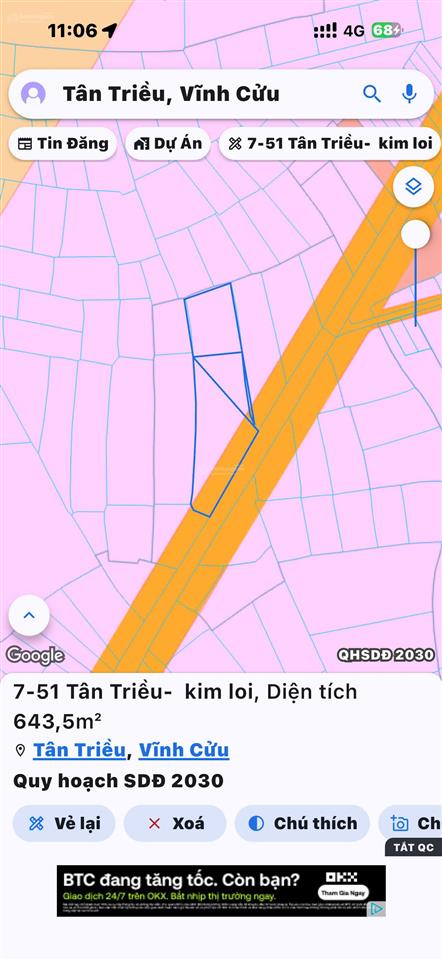 Bán đất thạnh phú, vĩnh cửu, đồng nai  nay là tân triều thành phố đồng nai