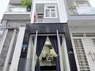 Nhà mới 4 tầng nở hậu cách mặt tiền 20m Dương Bá Trạc Phường Chánh Hưng (P1Q8 cũ). Giá