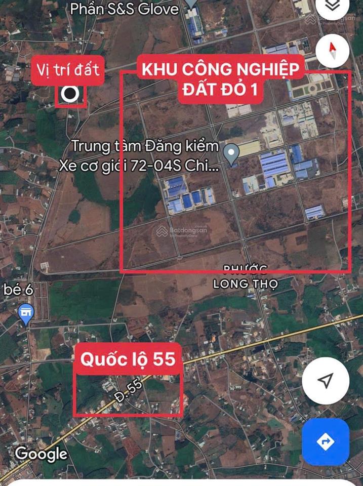 Chủ gửi bán lô 1441m2  đất mặt tiền đường phạm hùng ngay cổng sau khu công nghiệp đất đỏ  brvt