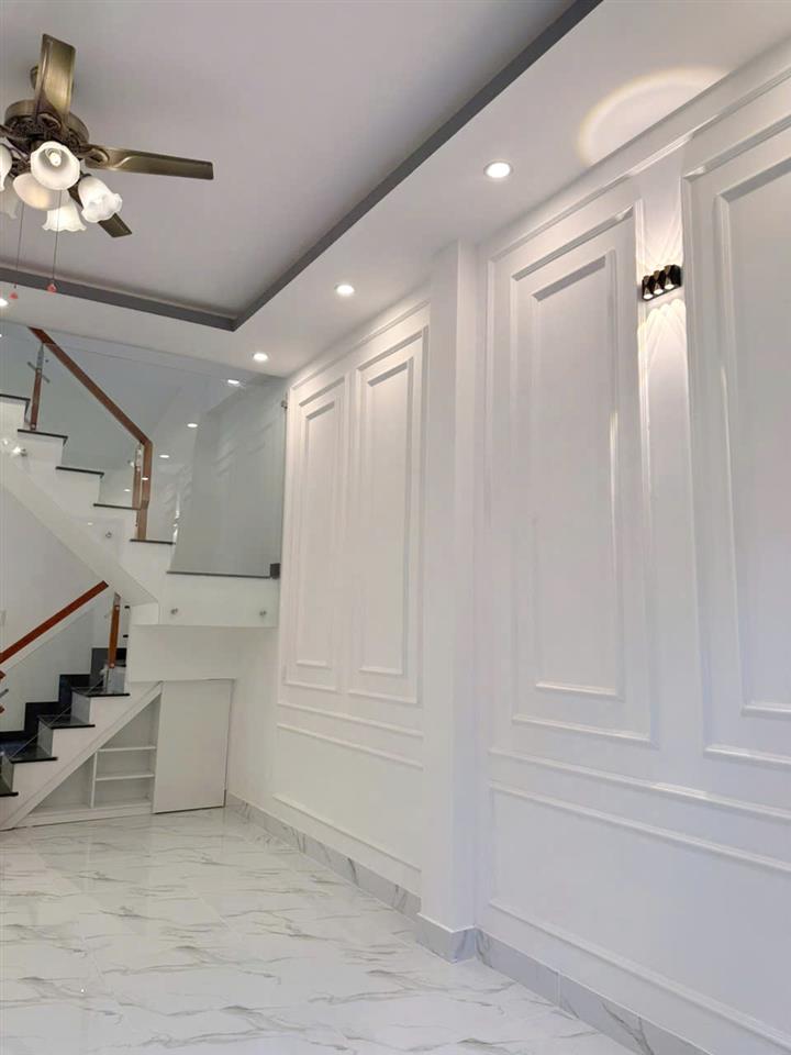 Nhà mới 2 mặt hẻm Làng Ốc Dương Bá Trạc P1Q8. Giá 5.27 tỷ