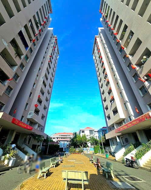 Căn hộ góc 62m2 tầng cao chung cư  view sông 481 Hưng Phú - Ba Đình P9Q8. Giá: 2.3 tỷ