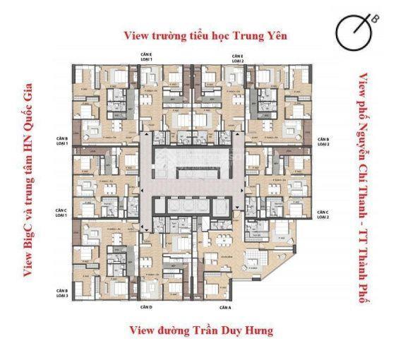 Hot  bán gấp căn hộ 3pn summit building  trần duy hưng, quận cầu giấy