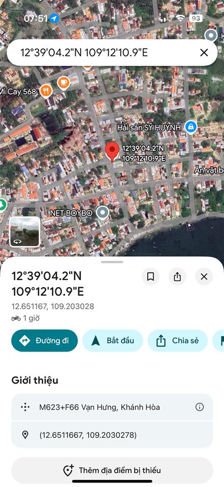 Bán lô thôn xuân tự 1, vạn hưng khánh hoà thổ cư giá chỉ 18 triệu/m²