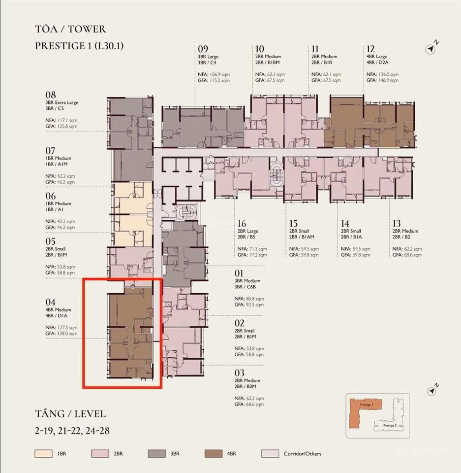 Chính chủ bán gấp căn 4pn 3wc 128m2 khu p giá 9,8 tỷ tại lumi hanoi  0398 890 ***