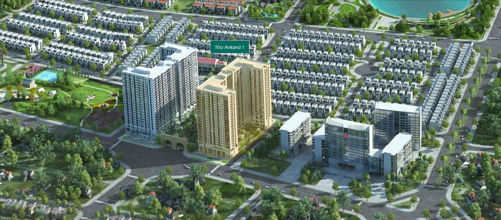 Bán căn 2pn,2wc 69m2 anland complex, tầng đẹp, full nội thất. .  0963 225 ***