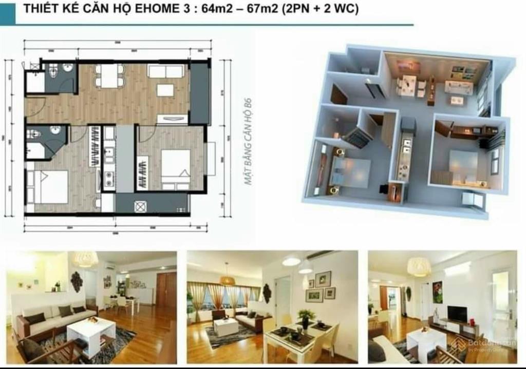 Chính chủ cho thuê căn ehome 3, có ban công 2pn, 2wc full nt, lót sàn gỗ, giá 7,5 triệu/tháng
