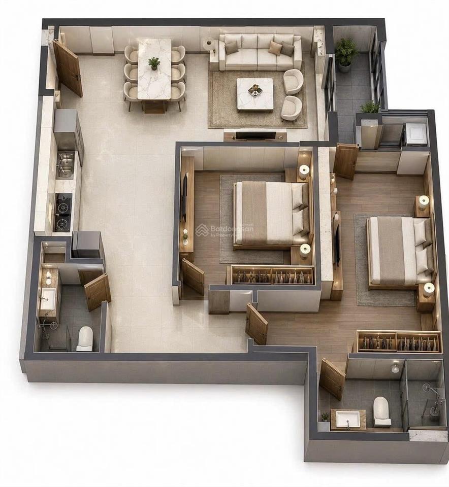 Quỹ căn ngoại giao cđt 2pn ~4pn dt 65~154m tại bid residence 104 tố hữu giá cực tốt chỉ từ 40t/m