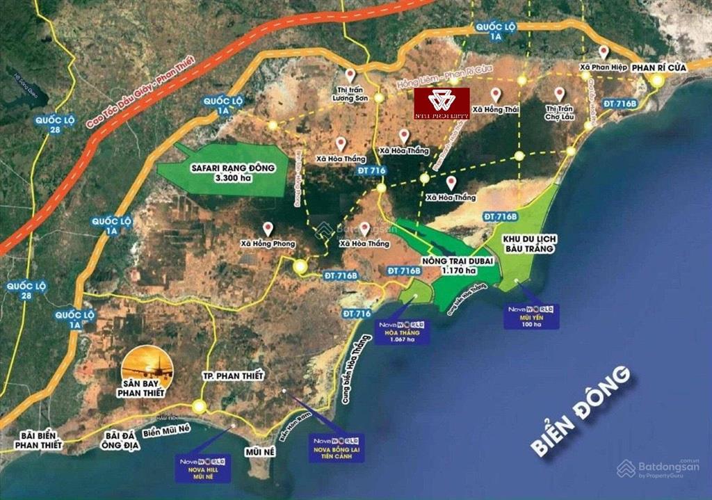 Sở hữu lô 4 mặt tiền trước giờ g khởi công sân bay. điểm kết nối safari 3300 ha sân bay phan thiết