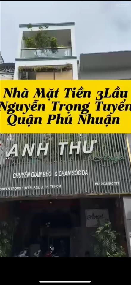Siêu phẩm vip 3lầu mặt tiền nguyễn trọng tuyển , qpn