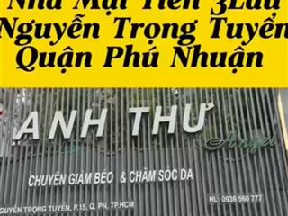 Siêu phẩm vip 3lầu mặt tiền nguyễn trọng tuyển , qpn