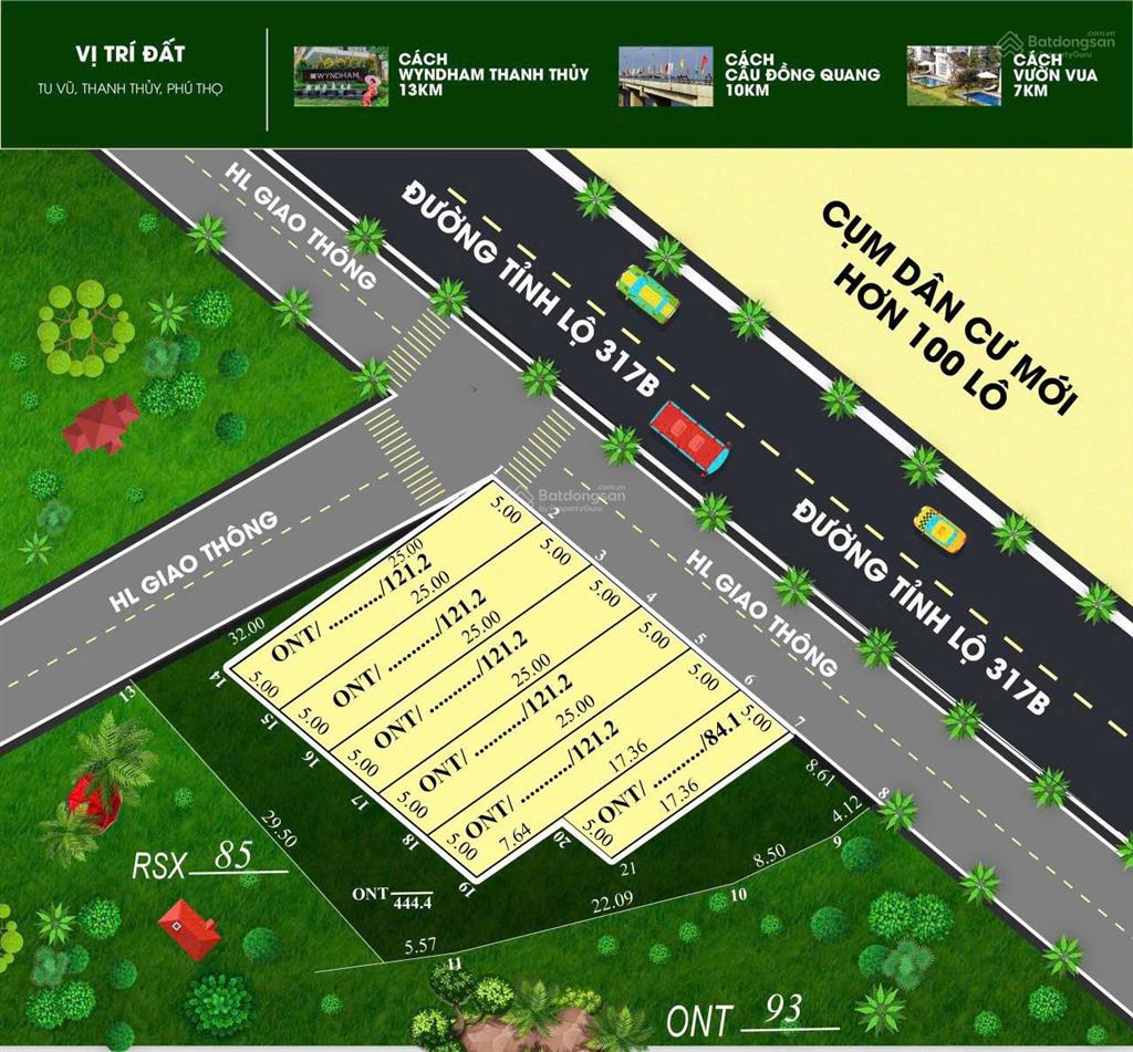 Chính chủ bán lô đất mặt đường tỉnh lộ 317b tu vũ, thanh thủy, phú thọ giá chỉ từ vài triệu m2.