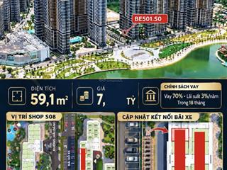 Siêu phẩm shophouse be501.s0x the beverly  vị trí vàng mặt sảnh phụ be5 + bãi đỗ xe
