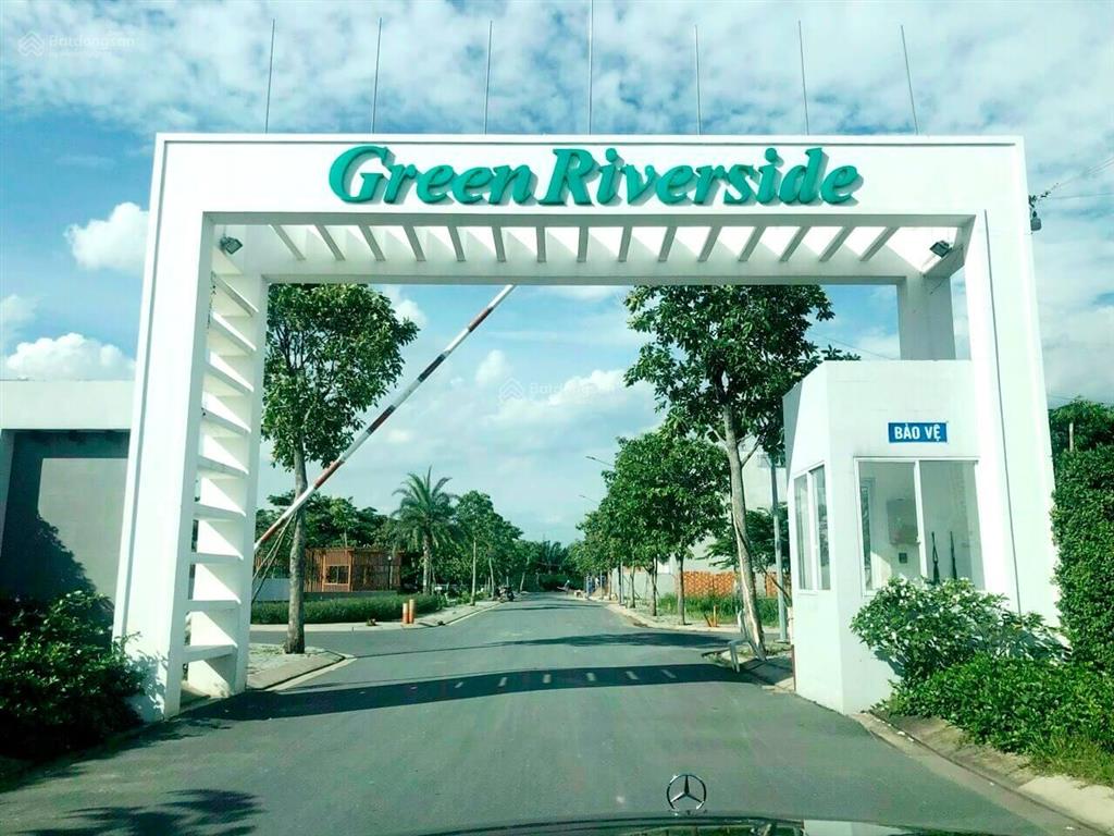 Bán đất 2 mặt tiền kdc green riverside, dự án ngay mặt tiền đường huỳnh tấn phát, giá 4,85t, 100 m2