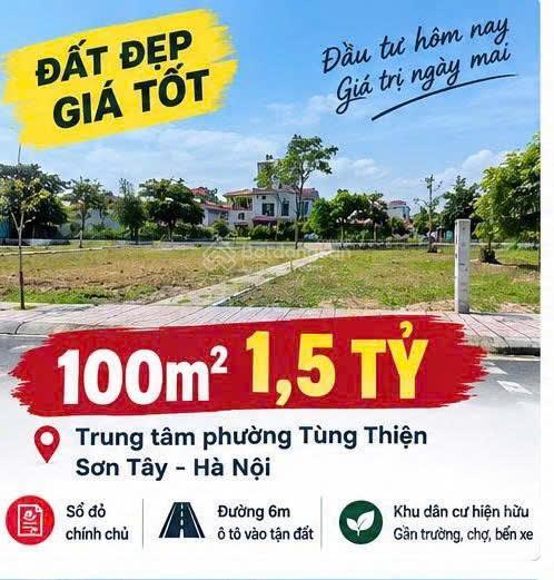 Bán 100m2  sổ đỏ hà nội đất trung tâm phường giá chỉ nhỉnh 1 tỷ