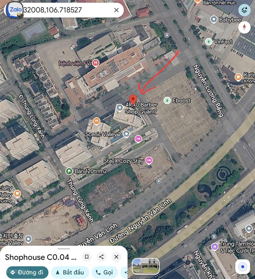Cho thuê shophouse tại scenic valley 2, 80 triệu, 209 m2