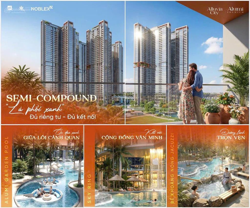 Alluvia city mở bán căn hộ alumi khoáng nóng, view sông hồng 3 phòng ngủ 115m2 vốn sở hữu 1.5 tỷ