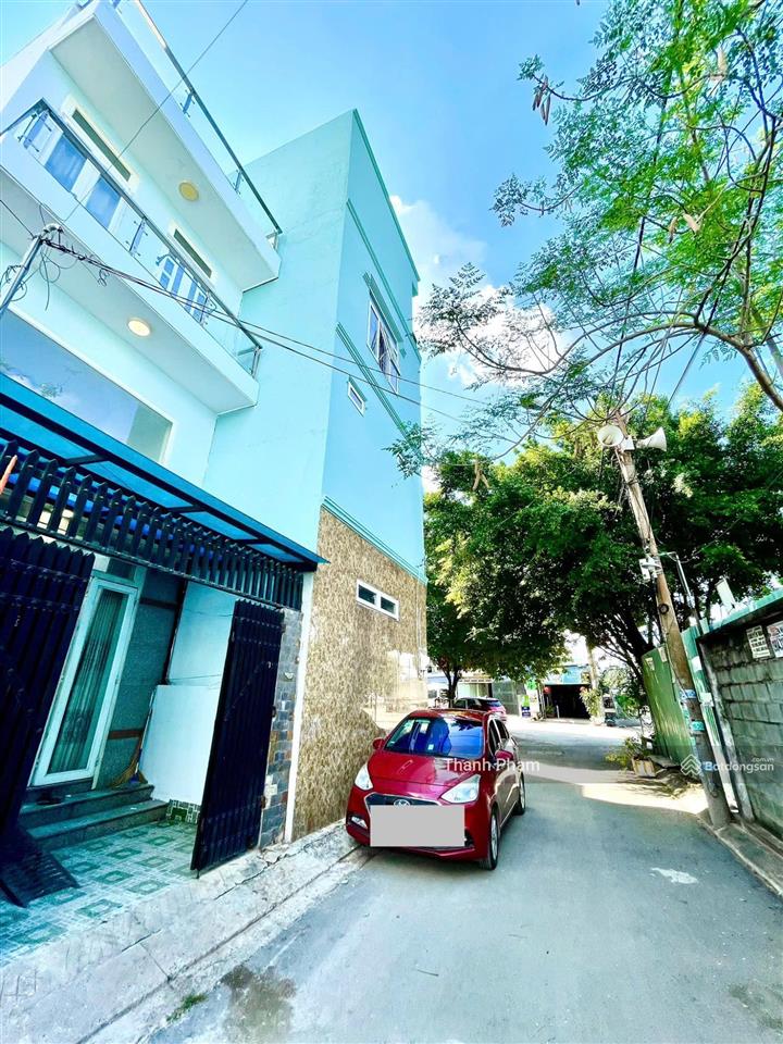 (8.5tr) cho thuê nhà 3 tầng hẻm xe hơi thông lã xuân oai, 63m2, 3pn, 3wc
