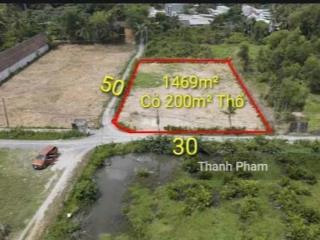 (17,6 tỷ) giảm hơn 3 tỷ cần bán gấp  1469m2 (30x50)  lô góc  ngay hẻm 206 long phước