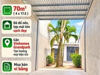 (1,3 tỷ) lô đất đẹp 70m2 ngay nguyễn xiển  gần vành đai 3  vinhomes grandpark