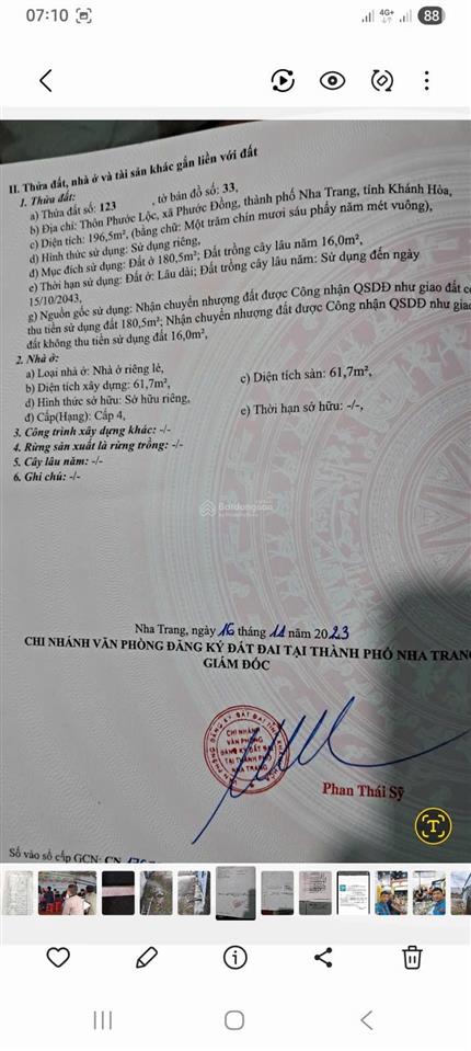 Bán 196m2 đất ba mặt tiền đường rộng 9m phước đồng