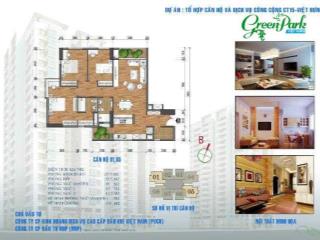 Bán căn hộ 120m2, 10 tỷ tại green park ct15 việt hưng, giang biên, long biên, hà nội