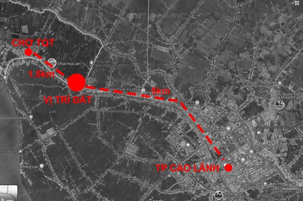 Bán đất và nhà mặt tiền quốc lộ 30 thành phố cao lãnh