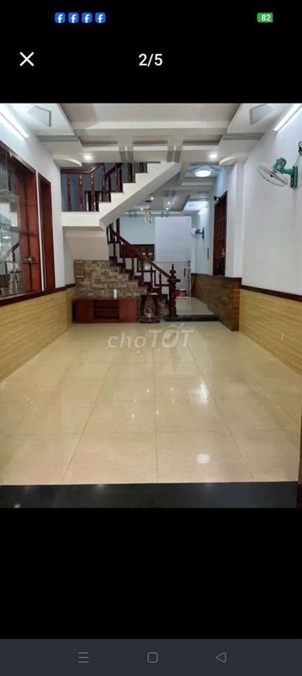 nhà dt4,5 x20 trệt 2 lầu mặt tiền kinh doanh 