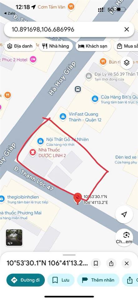 Bán đất sẵn xưởng đang cho thuê tại mặt đường hà huy giáp  quận 12  tp. hồ chí minh