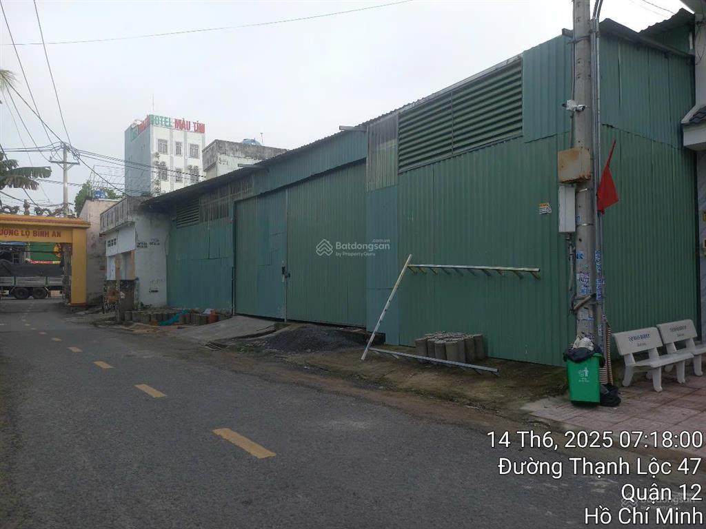 Bán đất sẵn xưởng đang cho thuê tại mặt đường hà huy giáp  quận 12  tp. hồ chí minh