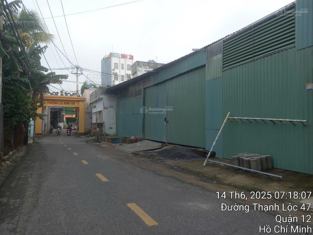 Bán đất sẵn xưởng đang cho thuê tại mặt đường hà huy giáp  quận 12  tp. hồ chí minh