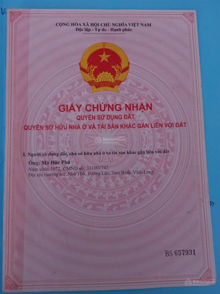 Cần bán 86 m2 mặt tiền đường 4c, xã đa phước, bình chánh.