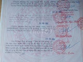 Bán đất shr ngay bênh viện hóc môn